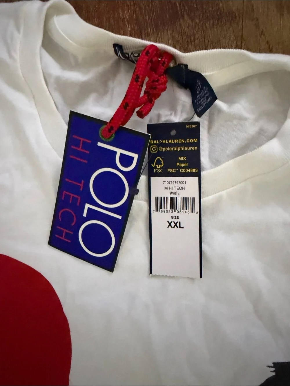 Polo by Ralph Lauren White Graphic 'Climb' Crew Neck T-Shirt